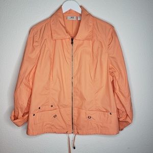 Chico's Jackets & Coats - Chico's Cantaloupe Peach Cotton Lightweight Jacket Chico's Jackets & Coats - Chico's Cantaloupe Peach Cotton Lightweight Jacket